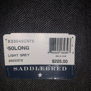 Men's Dress Coat (Saddlebred), Dark grey and black * New* NEVER WORN